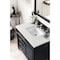 James Martin Vanities Brittany 36in Single Vanity, Black Onyx w/ 3 CM Eternal Jasmine Pearl Quartz Top 650-V36-BKO-3EJP - alternate 2